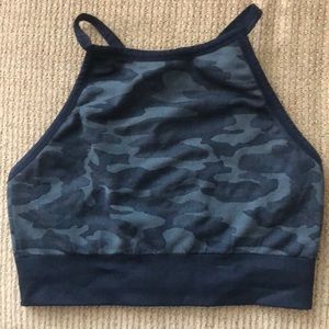 Camo soul cycle high neck bra!
